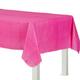 Bright Pink Flannel-Backed Vinyl Tablecloth, 54in x 108in
